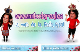 Diseño web boda para MiBodaReal.es