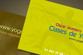 Diseño de la tarjeta de visita profesional paraYogaFlow.com