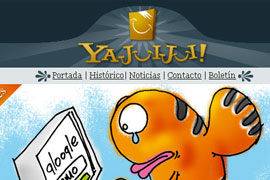 Diseño de la página web de humor gráfico yajuijui.com