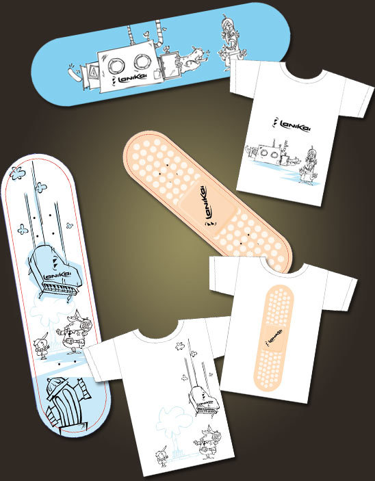Ilustración y diseño para el concurso de Lankai